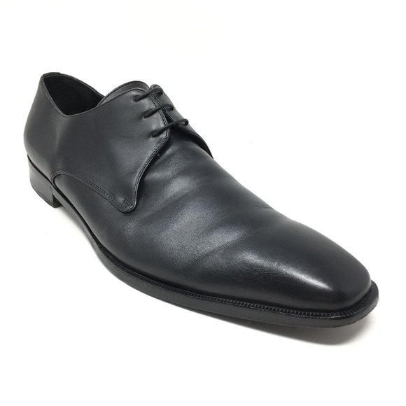 Men\'s Ermenegildo Zegna Oxfords Dress Shoes Size 13 Black Leather Plain Toe main image 9